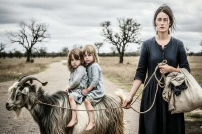 Pobre Madre Es Abandonada Solo Con Una Cabra Vieja, Pero Ella Encuentra Un Lugar Que Cambia Todo