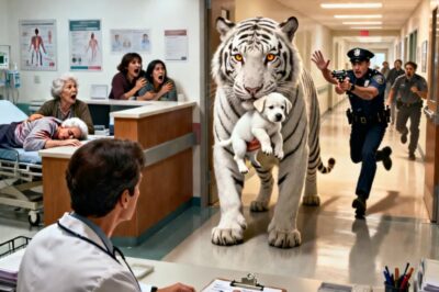 Un tigre blanco irrumpe en un hospital. ¡Lo que sucede después sorprende a todos!