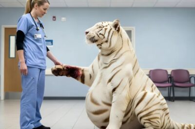 Una tigresa albina embarazada ingresa al hospital sangrando y le ruega a la enfermera que la ayude. Su último regalo te destrozó.