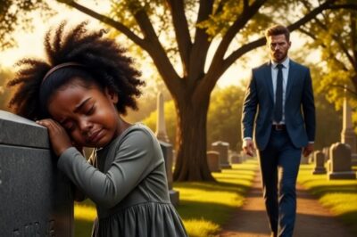 Un multimillonario visita la tumba de su hijo y encuentra a una niña negra llorando allí.