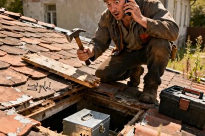 Un pobre ingeniero que repara el techo de su vieja casa recién comprada descubre inesperadamente un secreto que lo impulsa a llamar inmediatamente al 113.