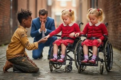 “TE ADOPTO SI CURAS A MIS GEMELAS” — DIJO EL MILLONARIO RIENDO, PERO EL NIÑO DE LA CALLE LO DEJÓ…