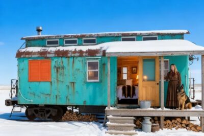 Una viuda escondió su dormitorio dentro de un vagón de tren; luego, una ventisca mortal lo convirtió en su único refugio.