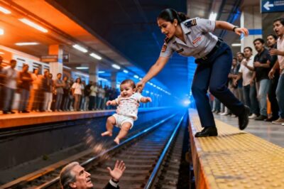 LA EMPLEADA RESCATÓ AL BEBÉ DEL MILLONARIO EN CIUDAD DE MÉXICO ¡ANTES DE CAER AL METRO!