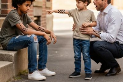 “Papá, tiene la misma marca que nosotros” — Lo que pasó después conmocionó al multimillonario