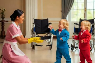 EL MILLONARIO PUSO CÁMARAS PARA VER A SUS HIJOS EN SILLA… Y LA NIÑERA POBRE LO DEJÓ EN SHOCK