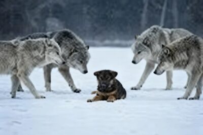 Un cachorro indefenso de pastor alemán fue atacado por lobos — ¡lo que sucedió después fue increíble