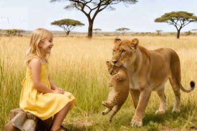 La leona lloró y llevó su cachorro a una niña para pedirle ayuda, entonces sucedió lo imposible.