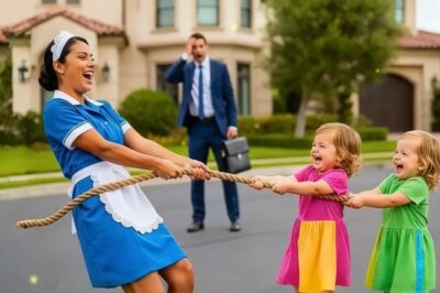 EL REGRESO INESPERADO DEL MILLONARIO TERMINÓ EN SHOCK AL VER A LA NIÑERA CON SUS HIJAS