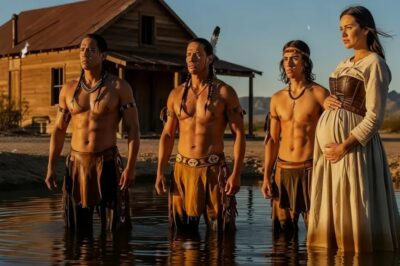 “¡No Se Acerquen… Estoy Embarazada!”, Dijo — Y Los Tres Apaches Se Detuvieron Frente Al Agua