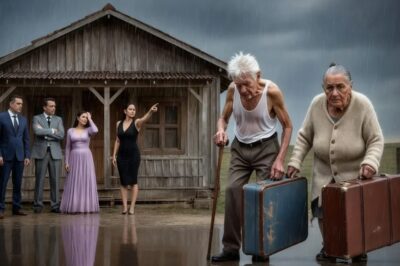 Sus hijos abandonaron a la pareja de ancianos bajo la lluvia torrencial… Pero el anciano guarda un secreto millonario.