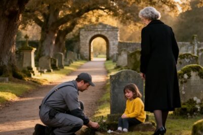 Lonely Billionaire Visits Her Daughter’s Grave… and Finds a Janitor Crying There with a Little Girl