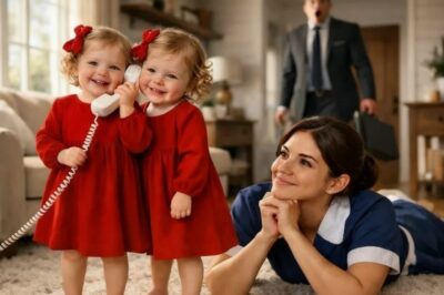 El millonario entró sin previo aviso… y la escena entre sus hijas y la muchacha lo dejó en shock…”