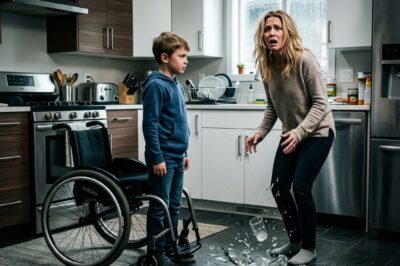 My husband left me alone with his “paralyzed” son. As soon as his car disappeared down the driveway, the boy got up from his wheelchair and whispered, “Run. He’s not coming back.”