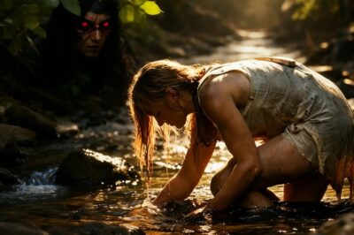 odos la veían como una muchacha pobre atrapando peces en el río… pero nadie sospechó que un guerrero comanche llevaba días vigilándola en silencio por una razón estremecedora