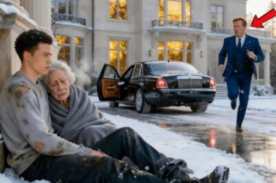 Multimillonario Se Queda Helado Al Ver A Su Madre Apoyada En Un Joven Sin Hogar — Corre Hacia E