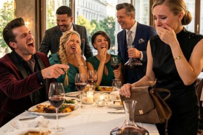 MY HUSBAND LAUGHED AT DINNER AND TOLD OUR FRIENDS NOBODY ELSE WANTED ME—SO HE MARRIED ME OUT OF PITY. I WENT TO THE BATHROOM, SENT ONE EMAIL, AND SEVEN MINUTES LATER HIS FACE WENT WHITE