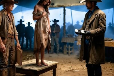 Una Chica Fugitiva Fue Subastada por $5… Hasta Que un Vaquero Silencioso Compró Su Libertad y E