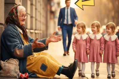 LAS TRES HIJITAS DEL EMPRESARIO RICO NUNCA HABLARON… HASTA QUE UNA ANCIANA ABANDONADA LO CAMBIÓ TODO
