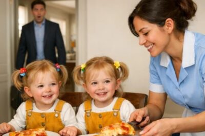 El millonario fingió irse de viaje… pero lo que vio entre la limpiadora y sus hijas lo dejó en Shock