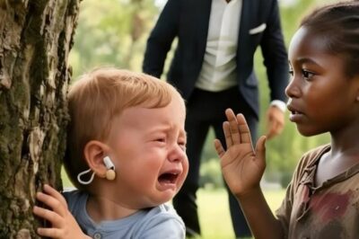 Nadie entendía por qué lloraba el hijo sordo del multimillonario… hasta que una chica negra reveló la verdad.