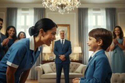 El bebé del millonario corrió hacia la señora de la limpieza y le reveló lo impensable