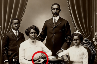 Esta foto de 1914 parecía normal… hasta que viste lo que la madre escondía en su mano