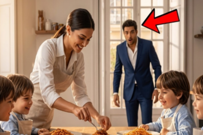 Los Cuatrillizos Del Millonario Ahuyentaban A Las Niñeras — Hasta Que Ella Llegó E Hizo Lo Imposib 