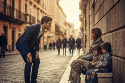 ‘La Conozco…’ — Dice el Millonario al Ver a una Mujer Sin Hogar con Dos Niños… Y Todo Cambia  