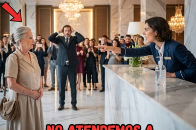 Recepcionista se burla de una anciana en un hotel… y se congela cuando el gerente la llama “Jefa”  