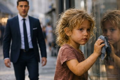 Un millonario ve a una niña limpiando ventanas en la calle… lo que hace después cambia su vida
