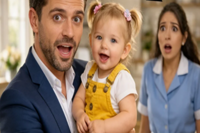 ¡La hija de la señora de limpieza corrió al millonario y gritó: ‘¡Tú eres mi papá!’… ¡Todos quedaron