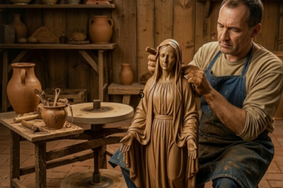 El pobre alfarero moldeó una Virgen María… y ocurrió un milagro