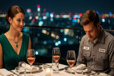 “¿Tu Cita A Ciegas Tampoco Llegó?”, Susurró La Millonaria Al Mecánico Pobre Y Triste