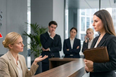 “La hicieron esperar en la recepción… ¡pero ella ERA la dueña y les dio una lección de humildad!”