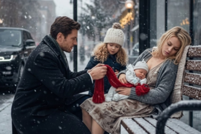 ¡Papá, su bebé se congela! La noche en que un CEO y su hija salvaron a una madre sin hogar