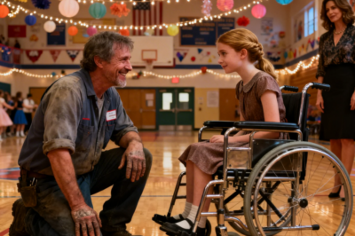 Single Dad Janitor Dances With Disabled Girl—Unaware Her Billionaire Mom Is Right There Watching” !