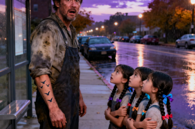 Triplet Girls Say To Single Dad “Hello Sir, Our Mother Has a Tattoo Just Like Yours” — He Froze !