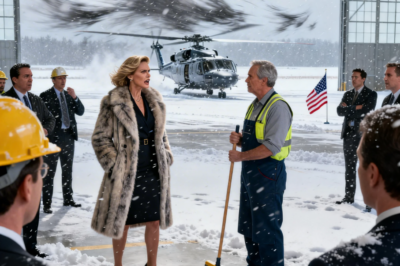 “Try Not to Crash,” the CEO Mocked — Then the Single Dad Janitor Flew Her Helicopter !