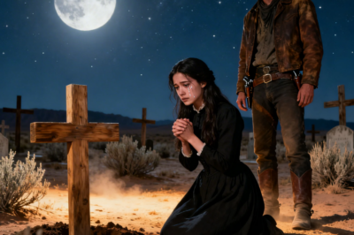 Cowboy Found Her Praying In Cemetery At Midnight, She Said “I Have No One Left To Pray For Me” !
