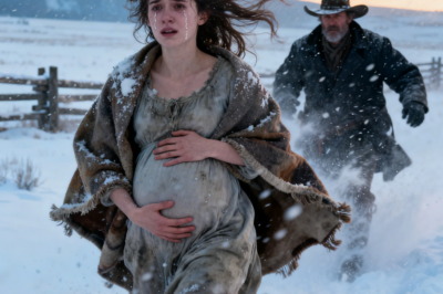 She Ran Pregnant Through A Blizzard From Her Stepfather, The Cowboy Found Her And Kept Her Safe !