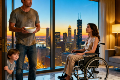 Everyone Avoided the Paralyzed Billionaire Next Door — Until a Broke Single Dad Knocked With a Bowl !