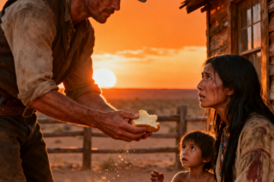 Apache Woman Offered Herself to Save Her Starving Daughter — But the Cowboy Fed Them Instead !