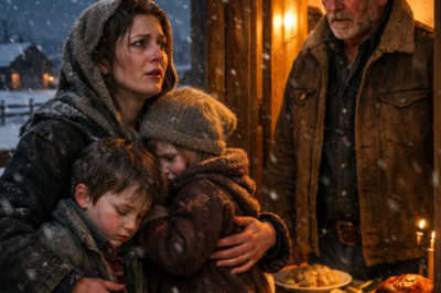 My Children Are Hungry, She Cried on Christmas Eve — Rancher Set the Table and Said “Sit Down.” !