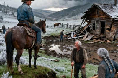 Rich Rancher Saw an Old Couple Rebuilding After the Storm — Then He Said “All Stop Now…” !