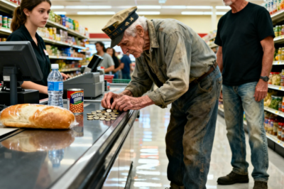 Old Veteran Was Counting Coins for Bread — He Didn’t Know Ozzy Osbourne Was Standing Behind Him !