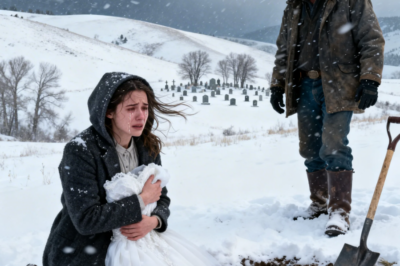 She Was Burying Her Wedding Dress in the Snow — Rancher Asked Why, and She Couldn’t Stop Crying !