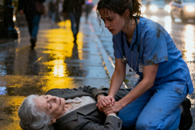 Poor Young Nurse Helped a Fainting Old Woman—Not Knowing She Was the Billionaire  Mother… 
