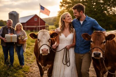 Her parents disowned her and sent her two cows as a dowry simply because she chose to marry a poor man… but 8 years later, they were left speechless when they came to visit their daughter.