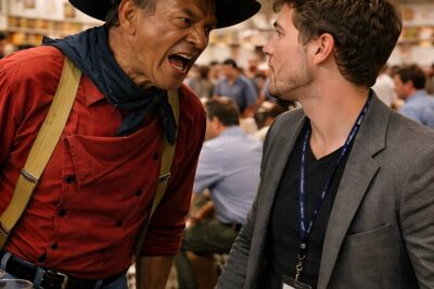 Mocking an aging legend in a crowded Hollywood commissary—the young producer never expected that seconds later, John Wayne would rise… and his cold, decisive action would leave the entire room breathless.”